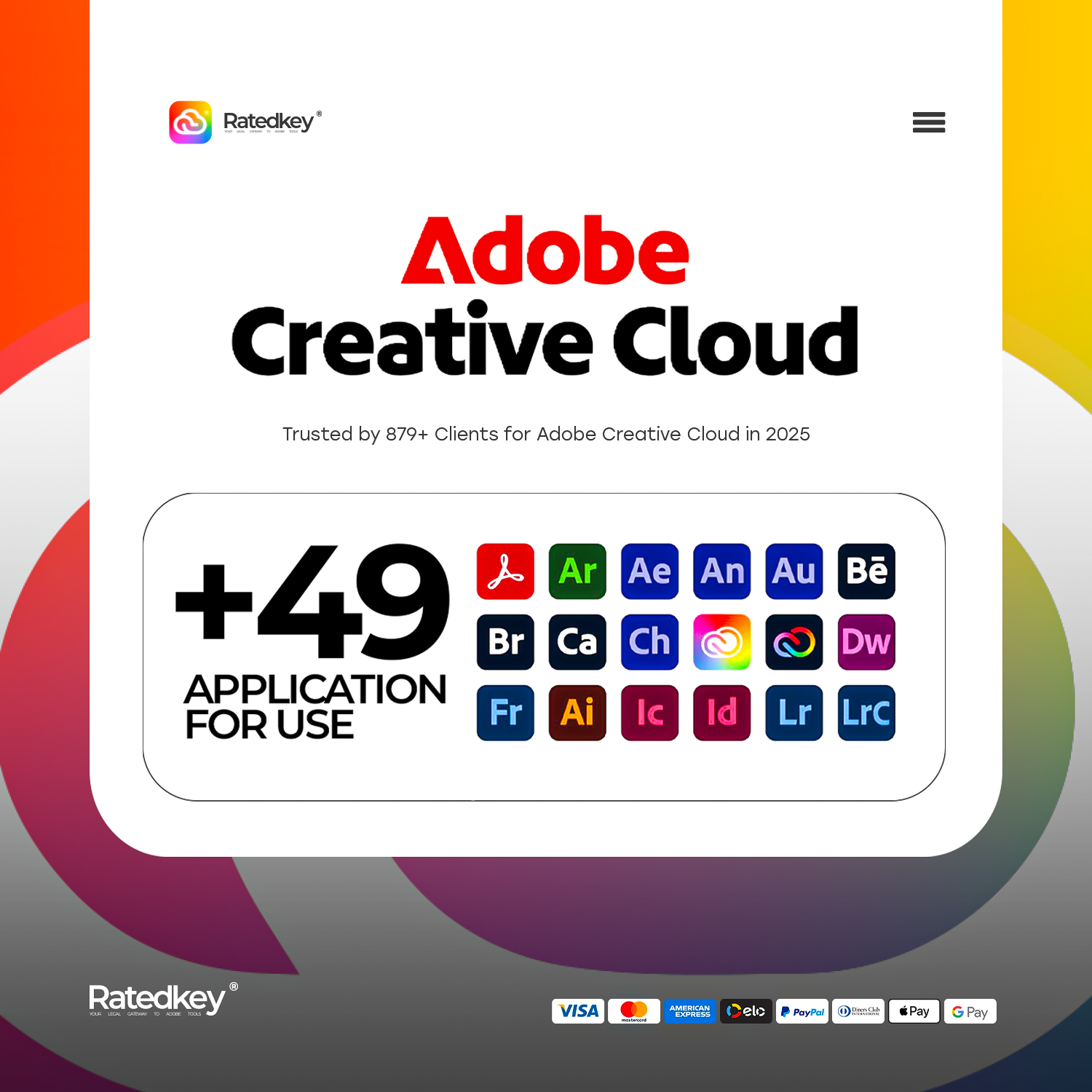 Adobe Creative Cloud Pro – 1 Year Official Activation Key